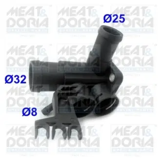 MEATDORIA VW Фланець охолоджувальної рідини Golf,Jetta,Passat,T4,AUDI,SEAT 1,6-2,0 MEAT&DORIA 93546