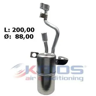 Осушувач кондиціонера FORD C-MAX, FOCUS C-MAX, FOCUS II 1.4-2.0 10.03-09.12 MEAT&DORIA K132350
