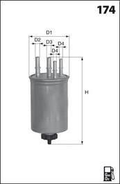 Фильтр топлива MECAFILTER ELG5331 (фото 1)