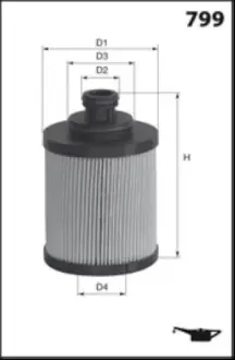 Фільтр оливи MECAFILTER ELH4560