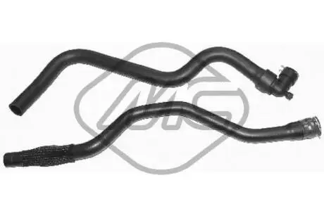 Патрубок системы отопления (2части) Peugeot 307/Citroen C4 1.4, 1.6 (03-) Metalcaucho 08938
