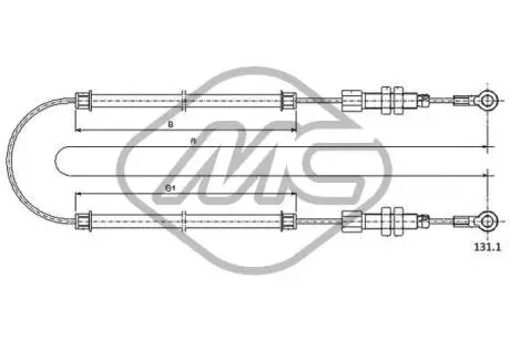 Трос Metalcaucho 81273