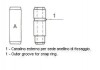 Втулка клапана направляющая (выпуск) MB OM364-366 4.0D/5.7D 77-94/OM353-357 5.7D/6.0D (10х15.03х67) Metelli 01-2131 (фото 1)