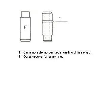 Напрямна клапана Metelli 012586