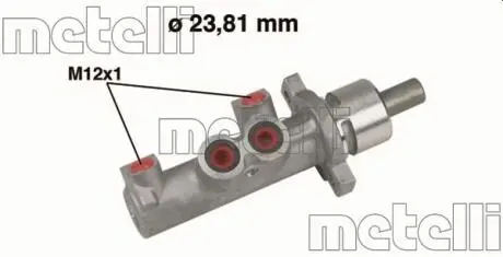 Главный тормозной цилиндр Metelli 050366