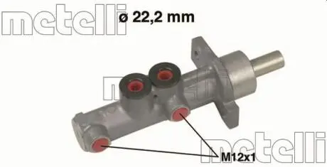 Главный тормозной цилиндр Metelli 050597