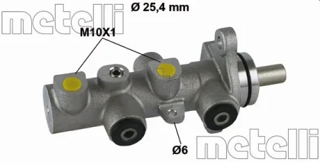 Циліндр гальмівний головний Metelli 05-0789