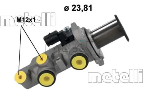 Цилиндр тормозной (главный) Audi A3/Skoda Octavia/Kodiaq/Golf/Passat/Tiguan/Touran 12- (d=23.81mm) Metelli 05-1250