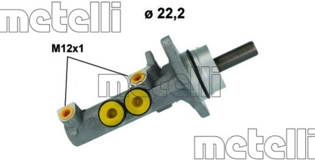 Цилиндр тормозной (главный) Seat Leon/VW Golf/Jetta 03- (d=22.2mm) Metelli 051258