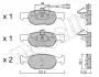 Колодки тормозные (передние) Fiat Bravo/Brava 95-01/Marea 96-02/Lancia Delta II 94-99 (+датчик) Metelli 22-0079-0 (фото 1)
