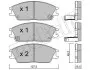 Колодки гальмівні (передні) Hyundai Accent I/II 94-05/Getz 02-10/Elantra 90-00/Pony 85-95 Metelli 22-0081-1 (фото 2)
