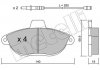 Тормозные колодки (передние) Fiat Scudo/Peugeot Expert 96- (с датчиком) Metelli 22-0105-0 (фото 9)