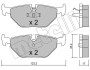 Тормозные колодки, дисковый тормоз.) Metelli 2201800 (фото 1)