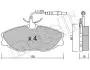Колодки тормозные (передние) Citroen Xsara 98-05/Peugeot 306 96-01/406 95-04/607 00-11 (+датчики)) Metelli 22-0214-0 (фото 8)