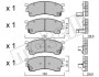 Тормозные колодки, дисковый тормоз.) Metelli 2202230 (фото 1)