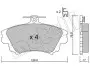 Тормозные колодки (передние) Mitsubishi Carisma 95-06/Volvo S40 I/V40 95-04 Metelli 22-0286-0 (фото 2)