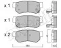 Тормозные колодки (задние) Hyundai Tucson 04-/Santa Fe/Getz/Sonata 98-12/Kia Sportage/Carens 04- Metelli 22-0365-0 (фото 1)