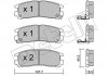 Тормозные колодки (задние) Mitsubishi Lancer V-VII 94-13/Galant VII 92-96/Space Wagon 98-04 Metelli 22-0398-0 (фото 1)