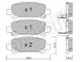 Колодки гальмівні (задні) Subaru Forester 98-08/Impreza 00-09/Legacy II/III 94-03/Outback 00-03 Metelli 22-0414-0 (фото 1)