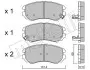 Тормозные колодки (передние) Hyundai Sonata/Elantra 01-11/ix20 10-/Tucson/Kia Sportage/Carens 04- Metelli 22-0503-0 (фото 2)