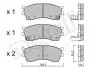 Тормозные колодки (передние) Kia Rio 00-05/Cerato 01-04/Carens 00-/Clarus 96- Metelli 22-0512-0 (фото 1)