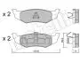 Тормозные колодки (задние) Chrysler 300M/Neon/Sebring 98-07 Metelli 22-0522-0 (фото 1)