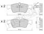 Тормозные колодки (задние) MB M-class (W164)/R-class (W251)/GL-class (X164) 05-14/G-class (W463) 04- Metelli 22-0568-1 (фото 2)