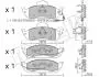 Колодки тормозные (передние) MB M-class (W163) 98-05 (+датчик) Metelli 22-0569-0 (фото 1)