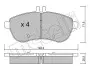 Тормозные колодки (передние) MB C-class (W204/W205) 07-/E-class (W212) 09-16/SLK (R172) 11- Metelli 22-0665-0 (фото 2)