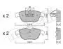 Тормозные колодки (задние) MB C-class (W204/C204) 1.6-5.5 07- Metelli 22-0666-0 (фото 1)