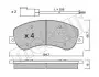 Колодки тормозные (передние) Ford Transit 06-14/Transit Connect 06-13 (RWD) (+датчики)) Metelli 22-0680-0 (фото 8)