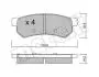 Тормозные колодки (задние) Chevrolet Lacetti 05-/Nubira 05-11 Metelli 22-0846-0 (фото 1)