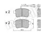 Тормозные колодки (задние) Alfa Romeo Giulietta 10-20 Metelli 22-0895-0 (фото 1)