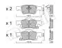 Тормозные колодки (задние) Jeep Grand Cherokee 3.0 CRD/3.6-5.7 10- Metelli 22-0928-0 (фото 1)