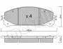 Комплект гальмівних колодок (дискових) Metelli 22-0938-1 (фото 1)