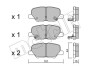 Колодки гальмівні (задні) Citroen C4 Aircross/Mazda 6/Mitsubishi Outlander III/Peugeot 4008 12- Metelli 22-0995-0 (фото 1)