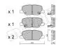 Колодки гальмівні (задні) Citroen C4 Aircross/Mazda 6/Mitsubishi Outlander III/Peugeot 4008 12- Metelli 22-0995-0 (фото 1)