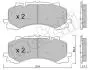 Тормозные колодки (передние) Audi A6/A7/A8/Q7/Q8/VW Touareg 16- Metelli 22-1252-0 (фото 1)