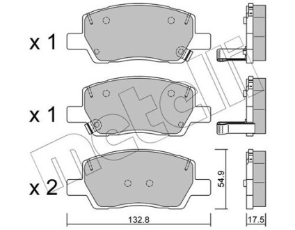 Тормозные колодки (передние) Hyundai i10 19- Metelli 2212960