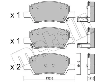 Тормозные колодки (передние) Hyundai i10 19- Metelli 2212960
