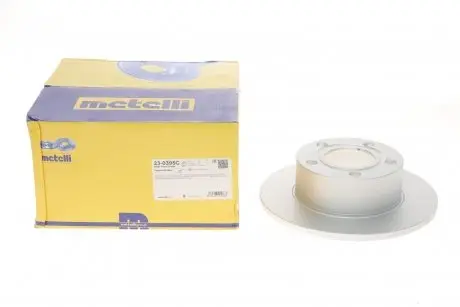 Диск тормозной (задний) Audi 100 90-94/A6/Skoda Superb/VW Passat 96-08 (245x10) (с покр.) (полный)) Metelli 23-0395C