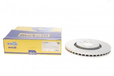 Диск тормозной (передний) Citroen Berlingo/C3/C4/C5/Peugeot 207/308 02- (282.7x26) (с покр.) (вент.) Metelli 23-0566C