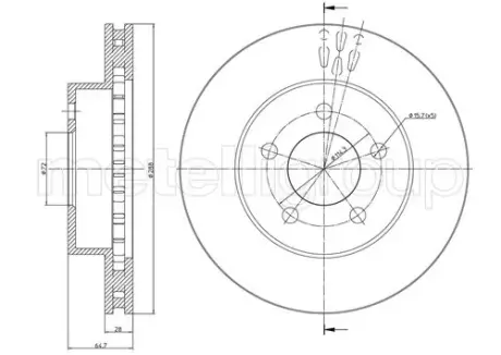 Автозапчасть Metelli 230781C