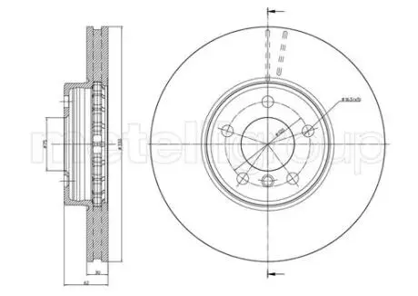 Тормозной диск Metelli 230784C