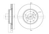 Диск тормозной (передний) Fiat Sedici 06-14/Suzuki SX4 06-/Peugeot 208 18- (280x22) (с покр.) (вент) Metelli 23-0895C (фото 2)