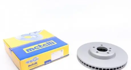 Диск тормозной (передний) BMW 5 (F10/F11)/6 (F12/F13)/7 (F01-F04) 10- (348x36) (L)(с покр.)(вентил).) Metelli 23-1327C
