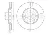 Диск тормозной (передний) Skoda Citigo 1.0 11-19/VW Up 1.0 12-(257x22) (с покрытием) (вент.) Metelli 23-1371C (фото 1)
