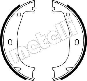 Тормозные колодки ручного тормоза Metelli 530016