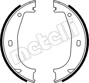 Тормозные колодки ручного тормоза Metelli 530016