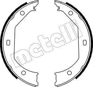 Тормозные колодки ручного тормоза Metelli 530017 (фото 1)